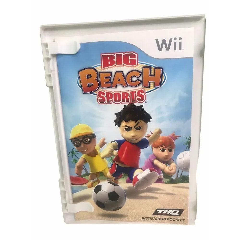 Wii Big Beach Sports Game- with‎ Case & Instruction Booklet